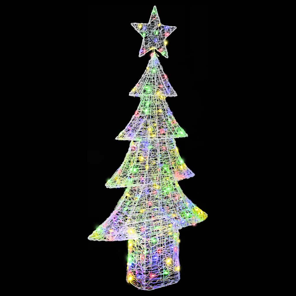 Christmas Tree with 240 LEDs Multicolour 180 cm Acrylic